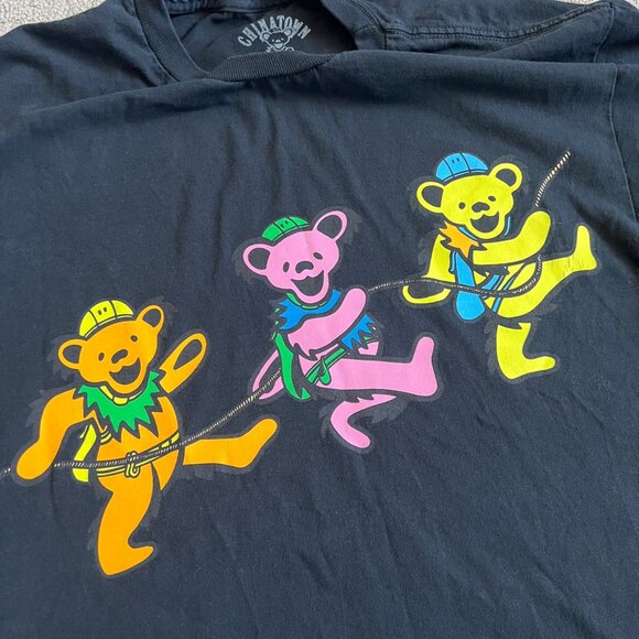 Chinatown Market x Grateful Dead Men’s PMA T Shirt Sz L Dancing Bear Black - Picture 4 of 12